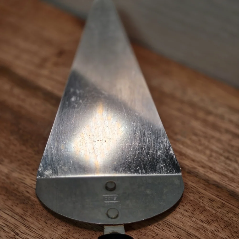 Stainless Steel Cake Server‎ with Black Handle